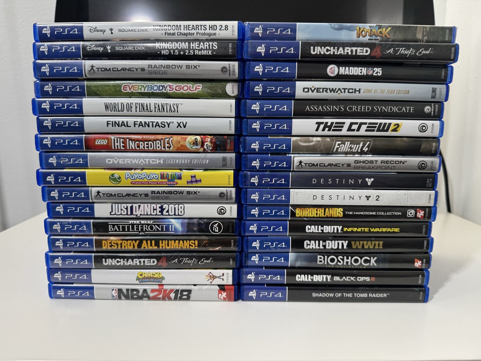 Ps4 / PlayStation 4 Games / Cleaned / $10 Each