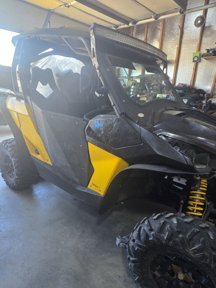 Can-Am Maverick Side-by-Side UTV, Yellow/Black, Fox Shocks, Sport Mode, Low Mileage