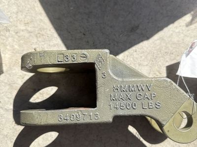 Hummer tow hook adapter HMMWV M998 H1 Humvee