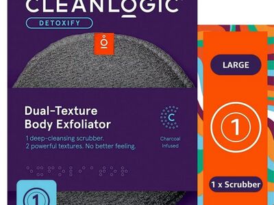 New Cleanlogic Dual Texture Body Exfoliator Scrub