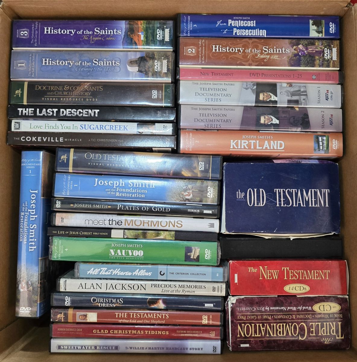 Large Collection of LDS DVDs & CDs: Joseph Smith, Mormon