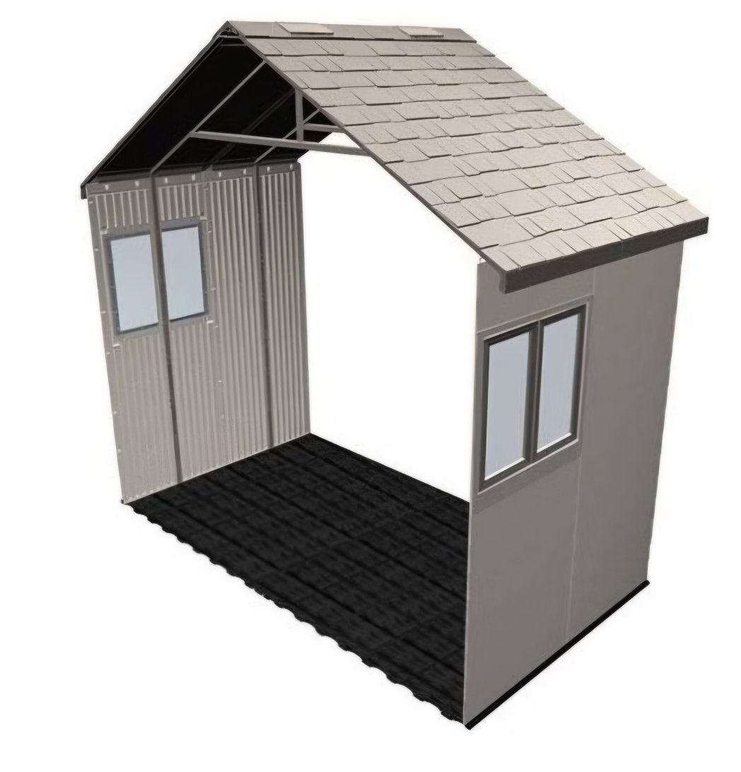 LIFETIME 6426 60 Inch Extension Kit for 11 Foot Sheds, 2 Windows Included, Desert Sand