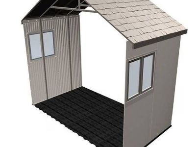 LIFETIME 6426 60 Inch Extension Kit for 11 Foot Sheds, 2 Windows Included, Desert Sand