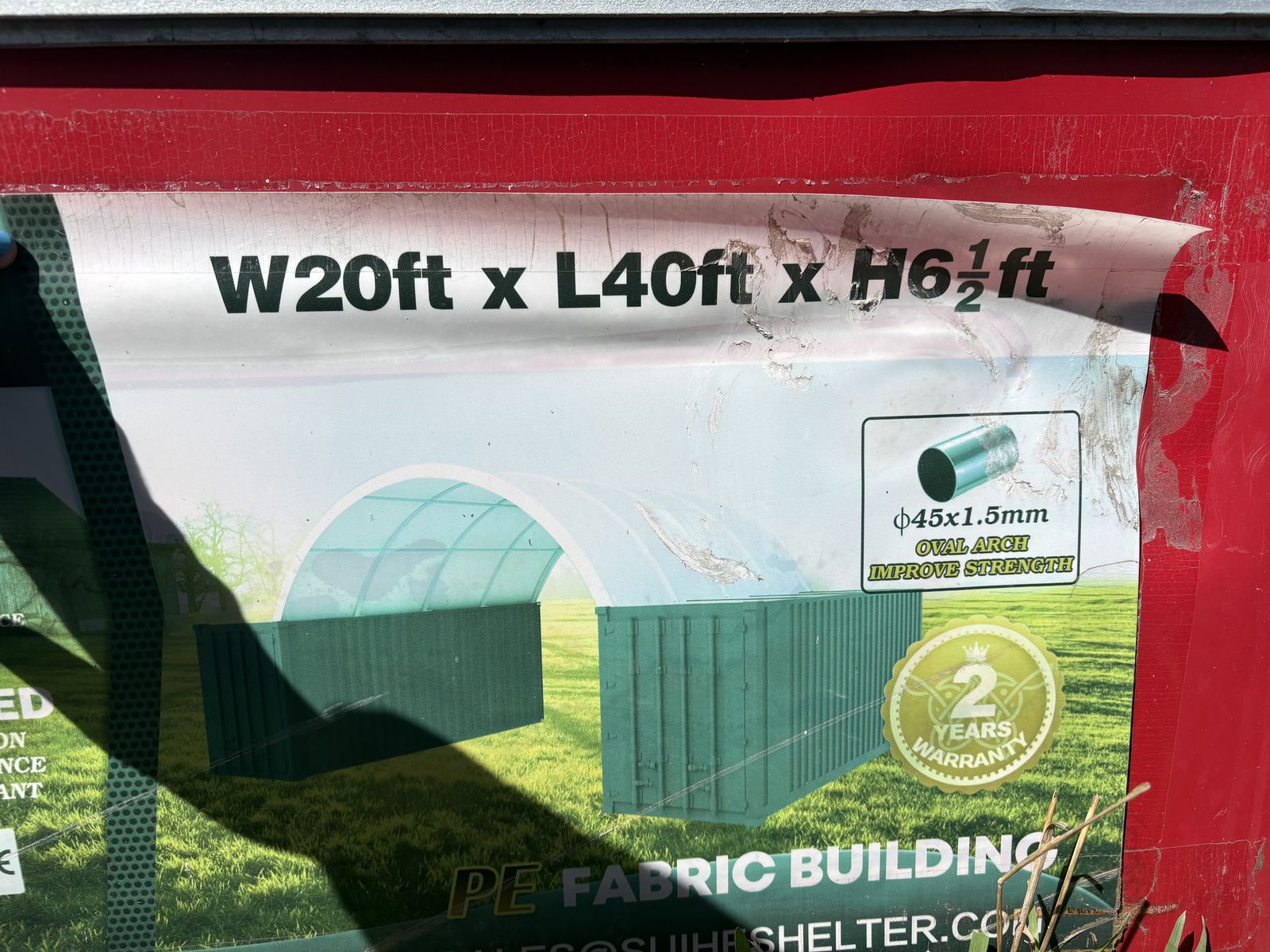 20x40 Cover Building Shed Tool Storage