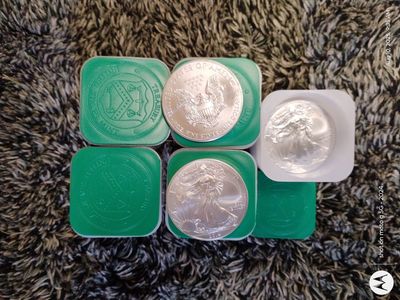 2014 American Silver Eagles, BU, .999