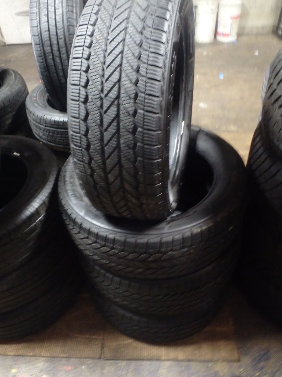 215/55R17 BRIDGESTONE WEATHERPEAK SET OF USED TIRES