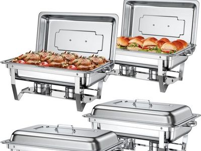 4 large chaffing dishes