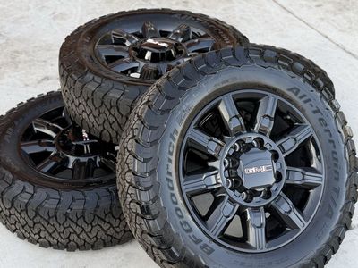 Brand new 2026 gmc sierra AT4 20” wheels and tires