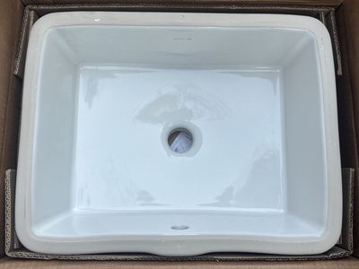 Brand New KOHLER Verticyl Rectangular Undermount Bathroom Sink (White)
