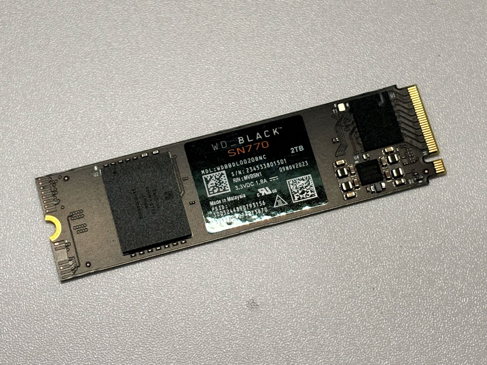 WD Black 2TB NVMe PCIe 4.0 SSD 5150MB/s