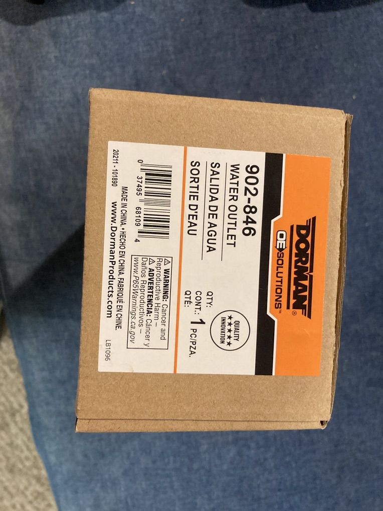 Water Outlet For Chevy Cruze With Turbo