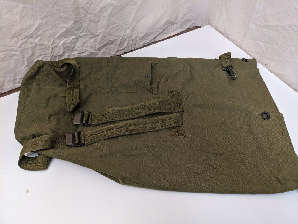 Nylon fold top duffle