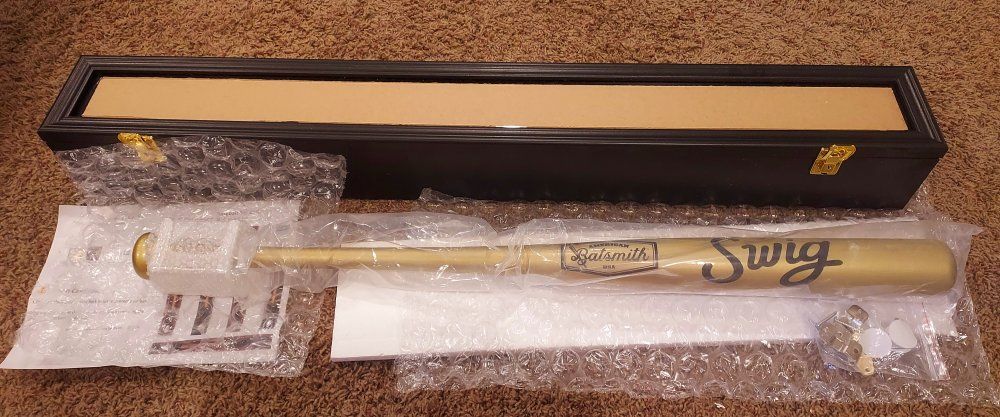 Custom Swig Dirty Sodas Baseball Bat & Display Case