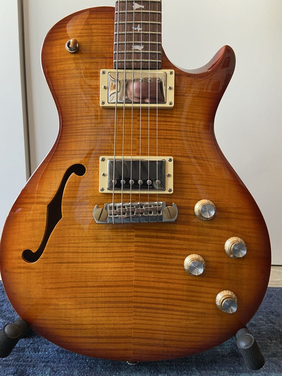 PRS SE Zach Myers Signature Semi-Hollowbody Electric Guitar Tobacco Sunburst