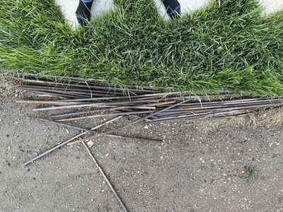 32+ Pieces of 1/2” Rebar, 40” Long — Sturdy Steel
