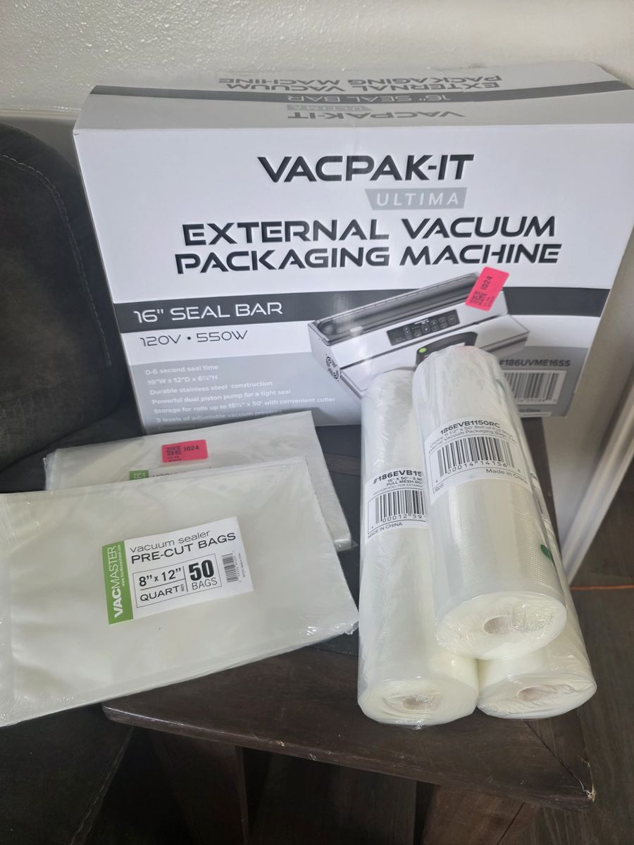 VacPak-It Ultima UVME16SS Vacuum Sealer – Commercial Grade – 16” Seal Bar