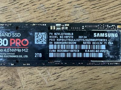 Samsung 980 Pro 2TB NVME SSD