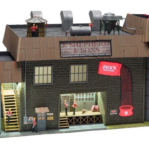 J. Shepherd Dog food Factory O gauge train