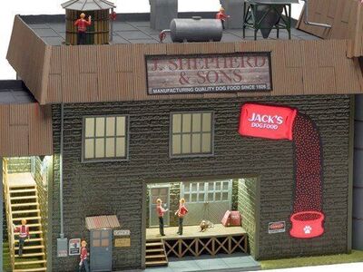 J. Shepherd Dog food Factory O gauge train