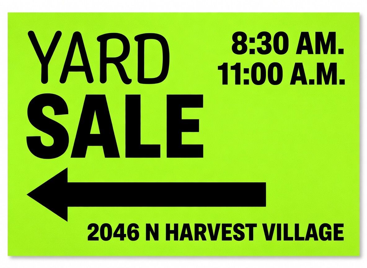 Yard Sale April 4th