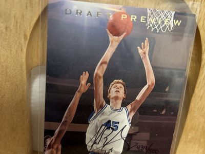 Shawn Bradley Upper Deck SP Certified Autograph BYU Rookie BYU Draft Preview w/Holographic Sticker