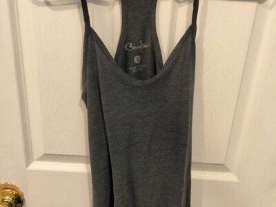 Dark grey small tank top
