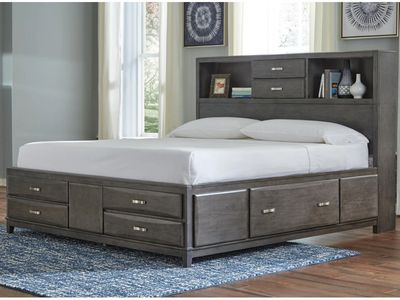 Full Storage Bed with 8 Drawers
