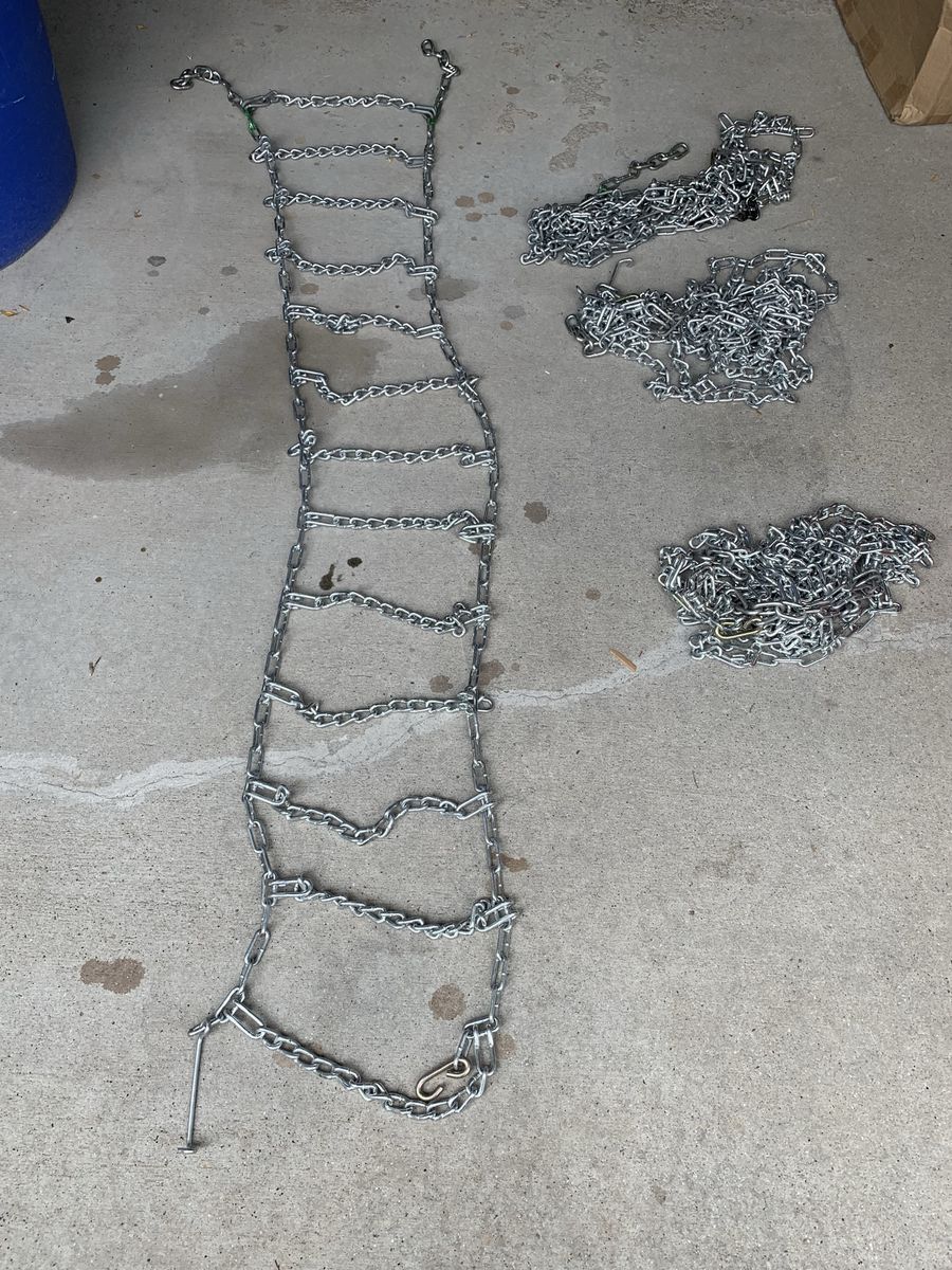 Snow Chains for Tires - Various Sizes and Brands