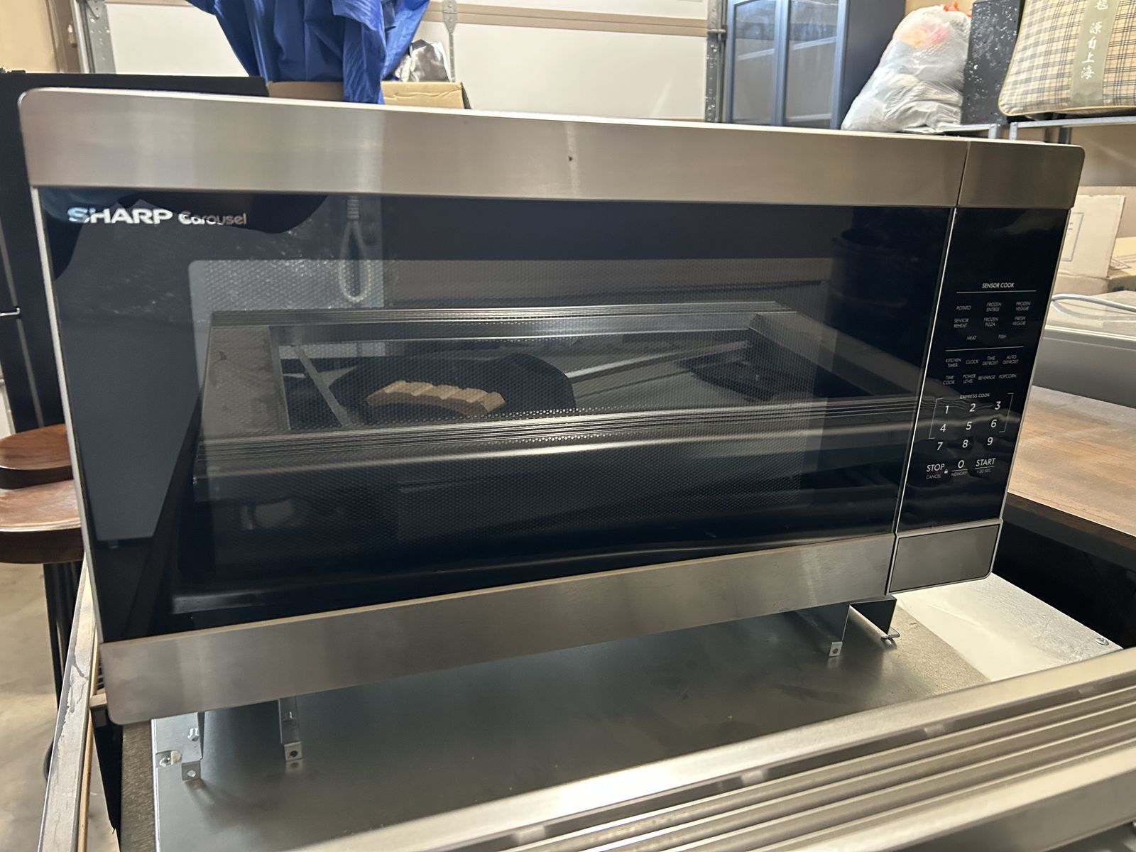 Sharp carousel build-in stainless steel microwave-like new
