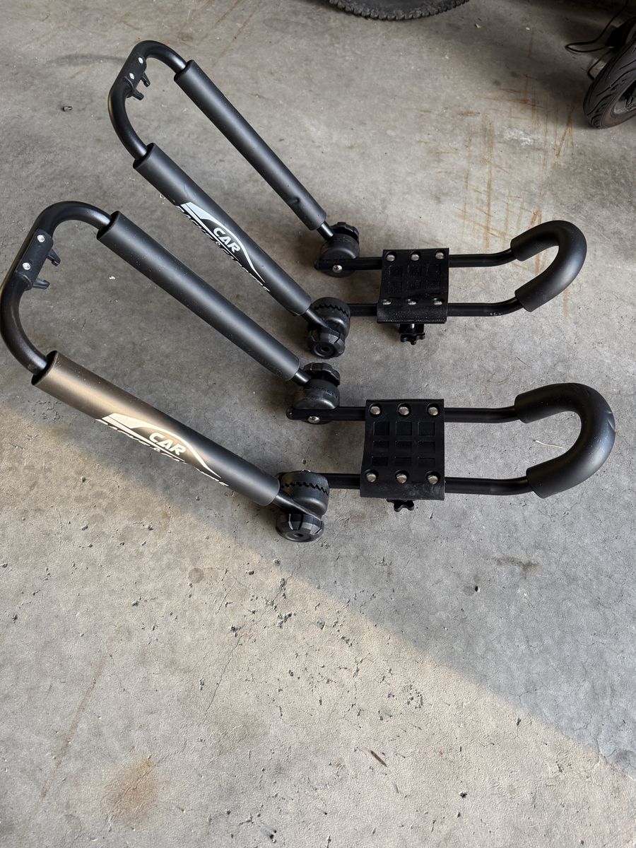 Foldable kayak car rack