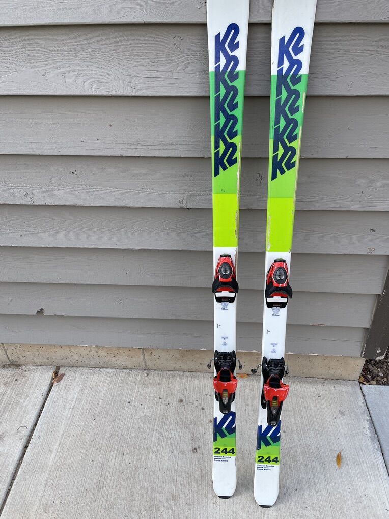 K2 244 Mogul skis and Bindings