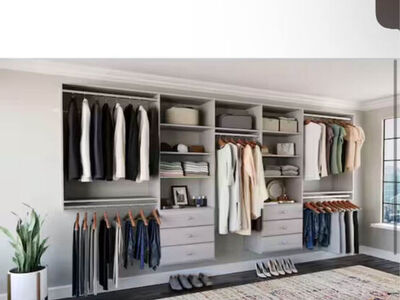 Closet Evolution Deluxe Rustic Grey Organizer