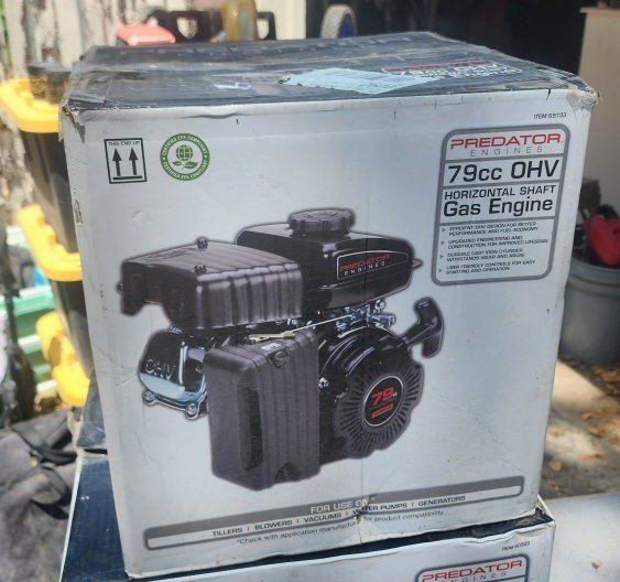 PREDATOR ENGINES 79cc OHV Horizontal Shaft Gas Engine - New in Box