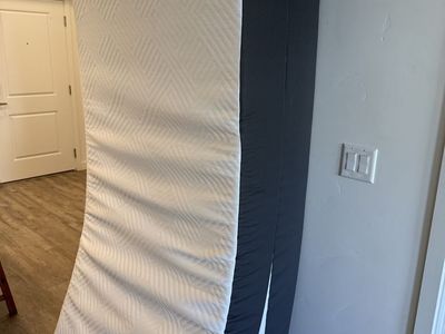 Two Twin Mattresses and Two Twin Bedframes