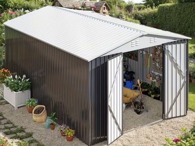 10 x 14 Large Metal Stroage Shed New In Selaed Box