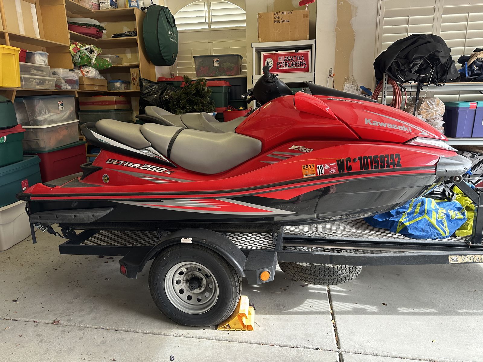 Yamaha SHO + Kawasaki 250X + Double Trailer