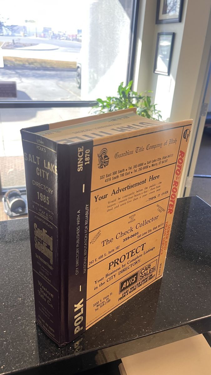 Salt Lake City Directory, 1985