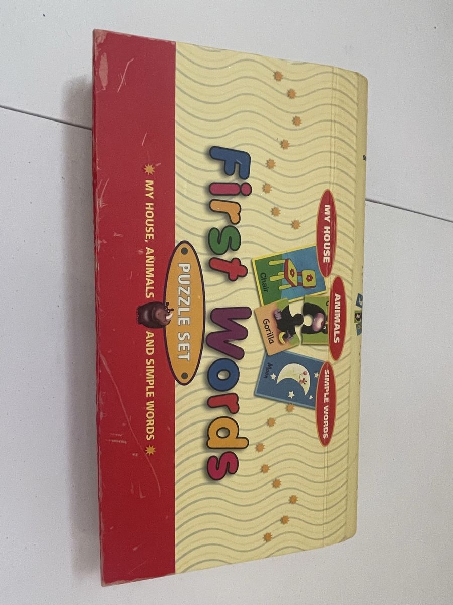 First Words Puzzle Set Educational Toddler Matching Game