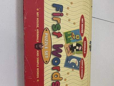 First Words Puzzle Set Educational Toddler Matching Game