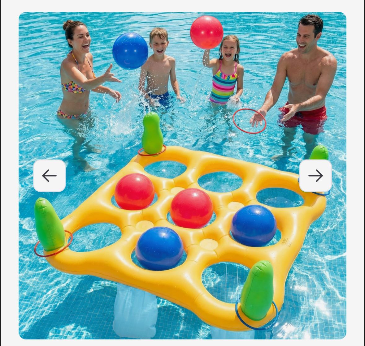 2 in 1 Pool Toys Games Set