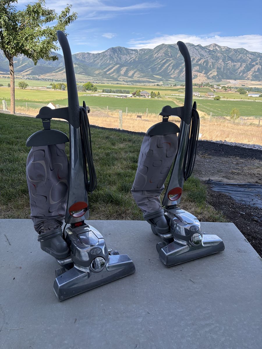 2 Kirby Sentria Upright Vacuums with Attachments & New Bags - Powerful Bagged Canister Cleaners