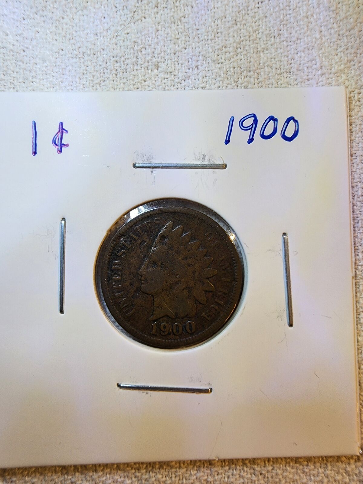 1900 US 1 Indian Cent