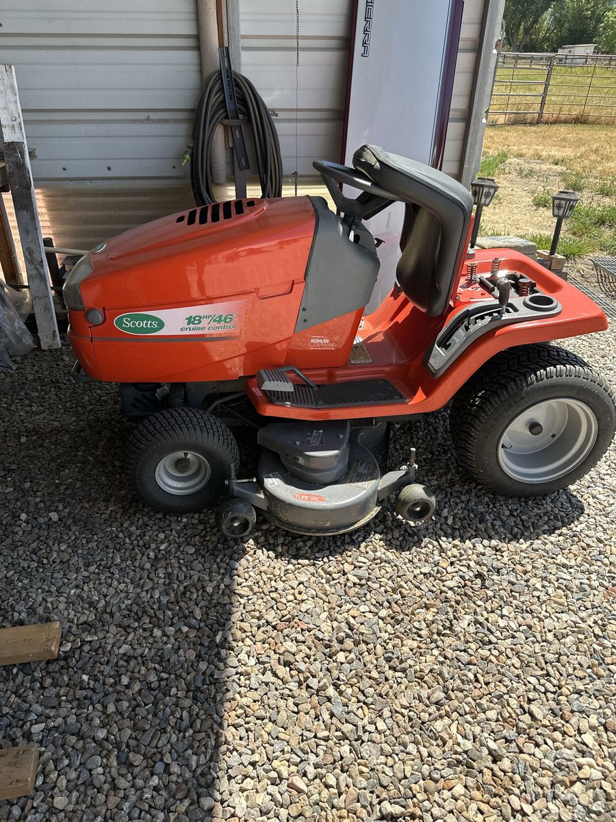 Scotts 18HP/46" Cruise Control Riding Lawn Mower - Kohler Engine