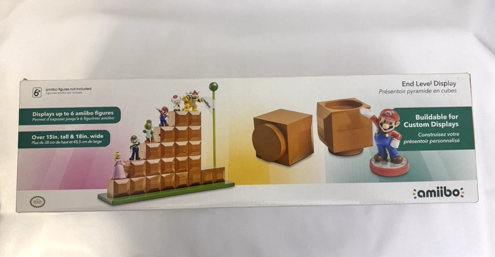 Nintendo Amiibo Super Mario Bros End Level Display Stand New