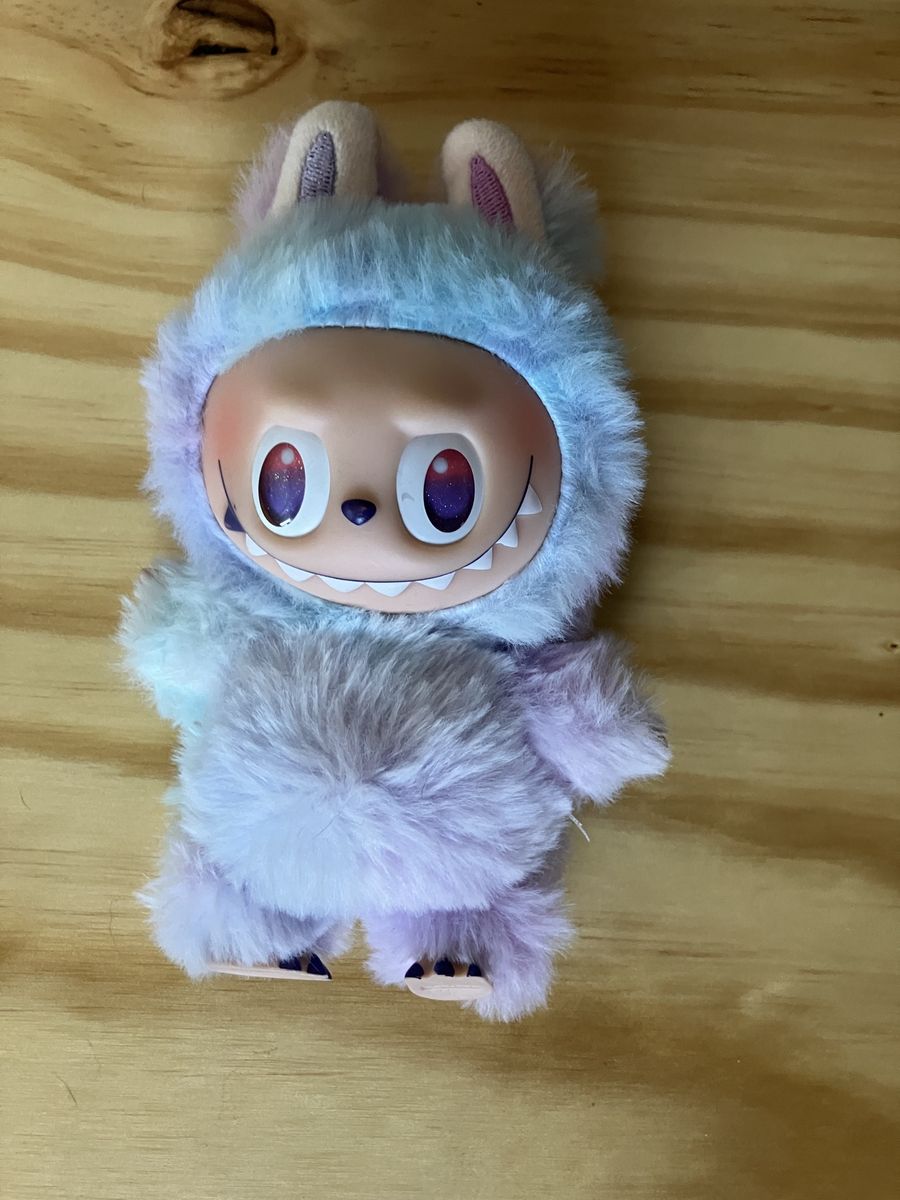 Pop Mart Labubu Pastel Fluffy Monster Plush Toy Keychain
