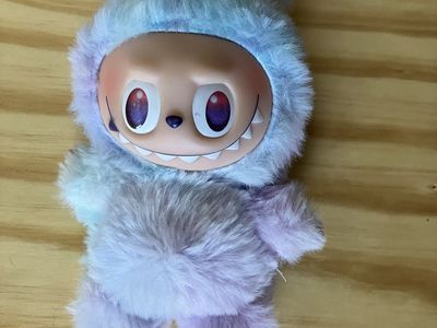 Pop Mart Labubu Pastel Fluffy Monster Plush Toy Keychain