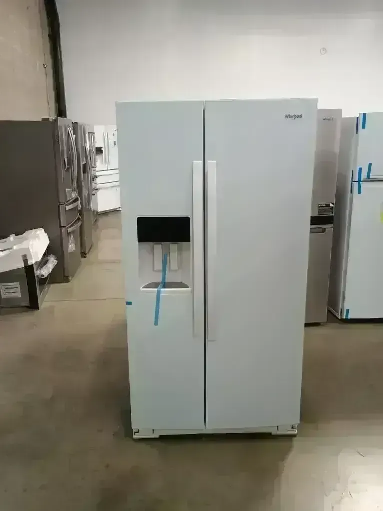 NEW WHIRLPOOL 29 C FT WHITE SIDE BY SIDE