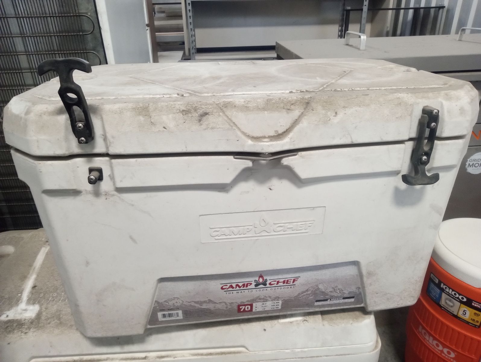 Camp Chef 70 Quart Cooler - White Rotomolded Ice Chest