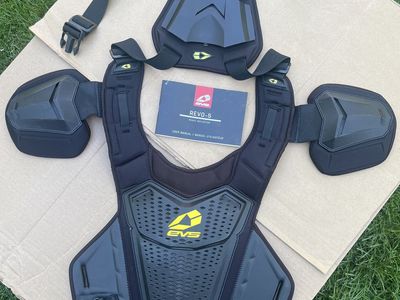 EVS Sports Revo 5 Roost Deflector Lightweight Chest & Back Protection Durable Impact Shield for Motocross & Off-Road