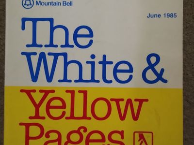 Yellowstone/Grand Teton Phone Directory - Vintage